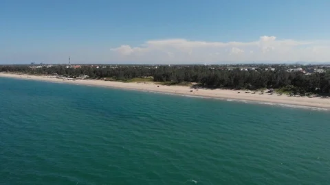 Aerial: beutiful ocean, Vietnam Stock Footage 101720183