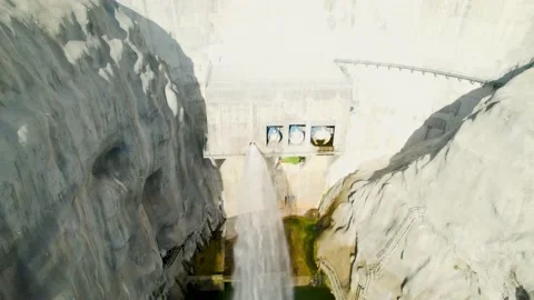 Aerial of Big Tujunga Dam Stock Footage 155904206