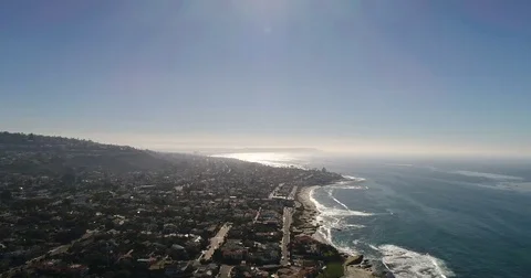 Aerial of Bird Rock Stock Footage 83865485