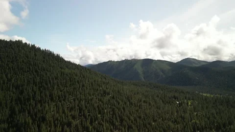 Aerial of Bitterroot Mountains in Montana in springtime Stock Footage 311939316
