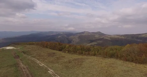 Aerial: the black forest mountains Stock Footage 82798679