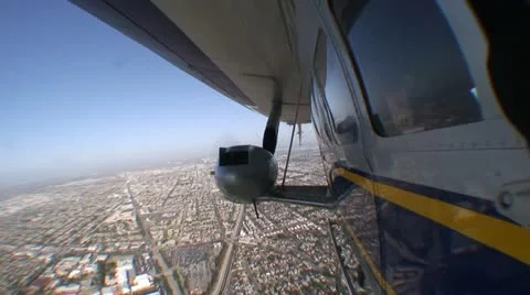 AERIAL-blimp and engine Stock Footage 20474721