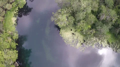 Aerial Blue River Stock Footage 39841611