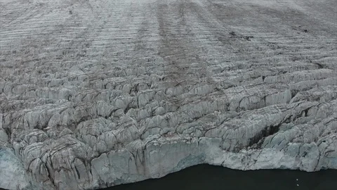 Aerial BoreBreen Glacier Arctic 動画素材 99008819