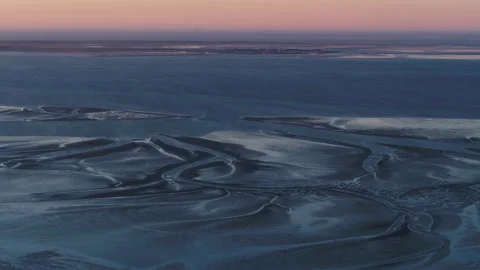 Aerial Borkum eemsmond 4K 2 Stock Footage 161968133