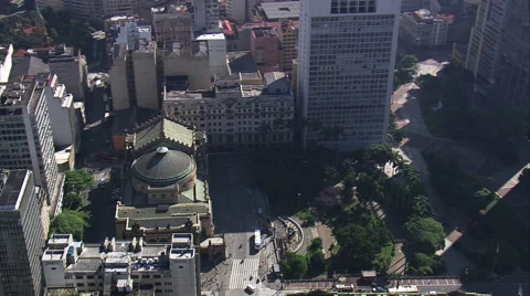 AERIAL Brazil-Edificio Copan By Oscar Niemeyer Stock Footage 52076152