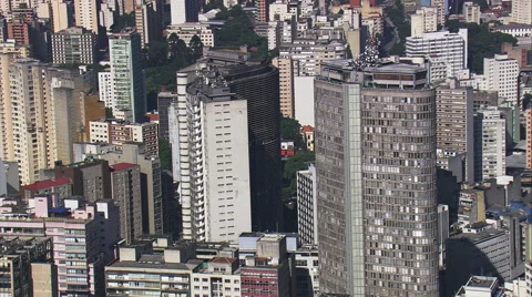 AERIAL Brazil-Edificio Italia Stock Footage 52076184