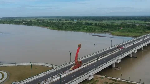 Aerial bride with ocean view Stock Footage 240817519