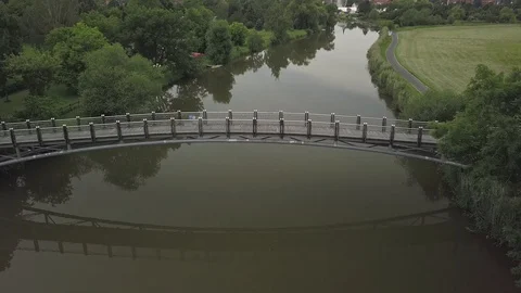 Aerial Bridge Stock Footage 129309990