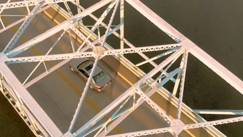 Aerial bridge shot Stock Footage 135278045