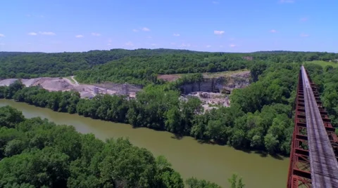 Aerial of Bridges Stock Footage 64161983