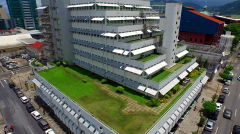 Aerial of building 스톡 동영상 56244707