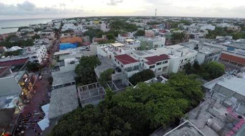 Aerial of Building in Mexico Stock Footage