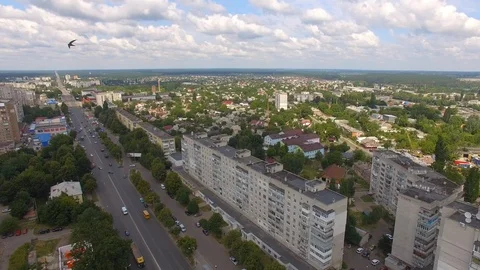 Aerial Building Process of Construction Site. Engineers crane and city. Stock Footage 120776633