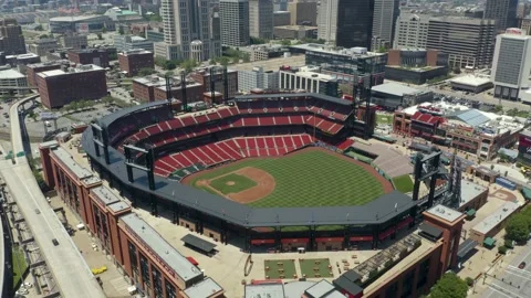 Sunrise over Busch Stadium on Opening Day in St. Louis. : r/StLouis