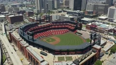 Busch Stadium St. Louis Cardinals 8x10 Color Aerial Photo