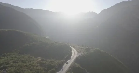 Aerial california hills Stock Footage 84125853