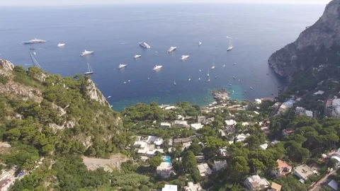 AERIAL CAPRI ISLAND DOWN Video stock 94031917