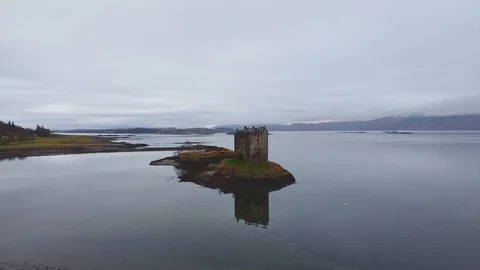 Aerial Castle Stalker Video stock 122215614