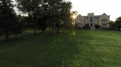 Aerial of Castle at sun down Video stock 41549302