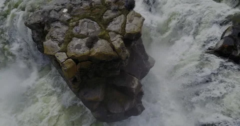 Aerial of Cauldron Linn Rapids - The Infamous Snake River Chute 4K Stock Footage 331832671