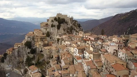 Aerial Cervara Stock Footage 101583299