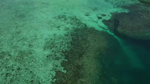 Aerial Cinematic Flight Over Panun Island Tropical Beach Landscape 動画素材 337828672