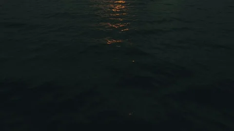 Aerial cinematic sunset Видео 86290882