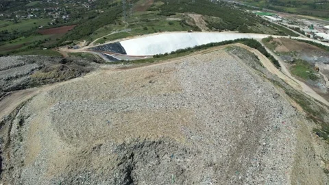 Aerial city dump Stock-Footage 218010870