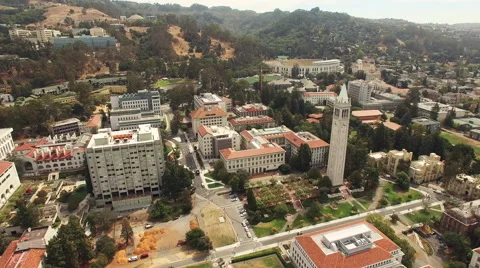 Aerial of cityscape in Berkeley Stock-Footage 61773037