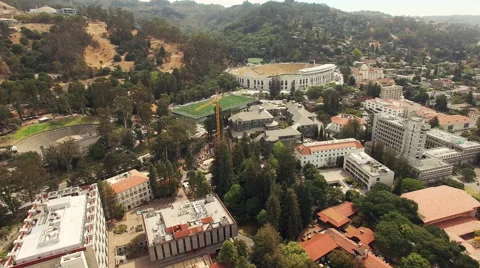 Aerial of cityscape in Berkeley Stock-Footage 61773055