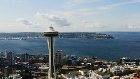Aerial cityscape of Seattle Stock-Footage 126253812
