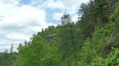 Aerial Climbing Side of a Mountain Stock-Footage 38411422