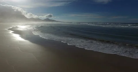 Aerial closeup of small waves. Video stock 60613752