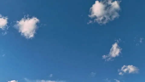 Aerial Cloud Hyper Lapse with medium sized clouds 動画素材 332883704