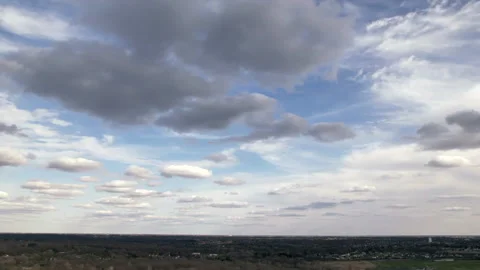 Aerial Cloud Timelapse Stock Footage 182642539