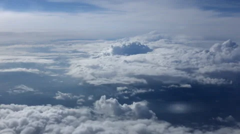 Aerial of Clouds from an Airplane Stock-Footage 38163855