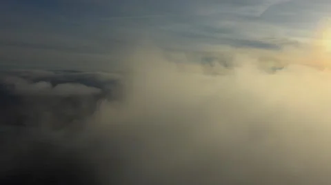 Aerial Clouds, decks, layers, fluffy 스톡 동영상 43860345