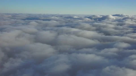 Aerial Clouds, decks, layers, puffy Stock Footage 41860836
