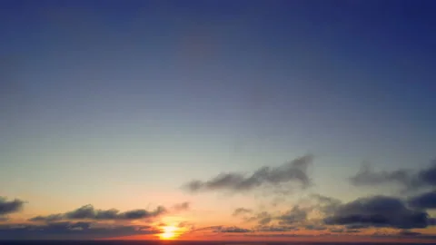 Aerial clouds flying sky in motion. Aerial view white clouds i Stock Footage 136646771