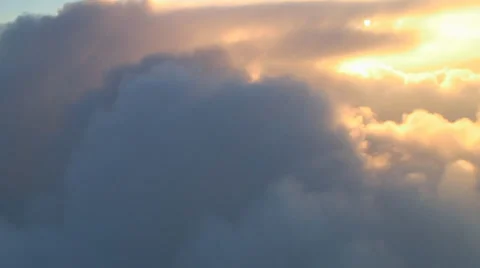 Aerial Clouds Stock Footage
