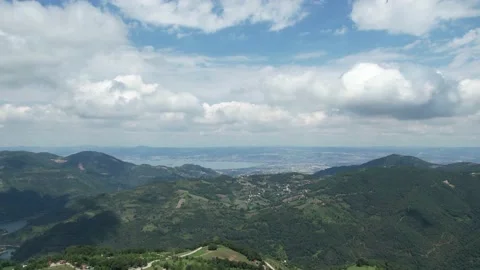 Aerial clouds hyperlapse Stock Footage 201628179