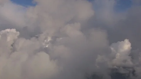 Aerial of clouds over sea  Stock-Footage 87697835