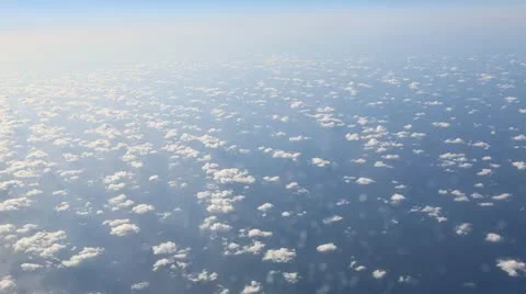 Aerial - Clouds from plane Stock Footage 13250490