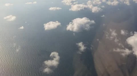 Aerial - Clouds from plane Stock Footage 13253925
