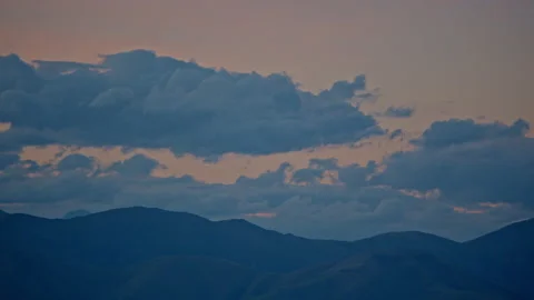 Aerial of clouds post sunset Stock Footage 155452912
