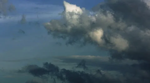 Aerial Clouds in Sky Stock-Footage 26148349