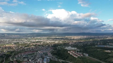 Aerial clouds timelapse Stock Footage 218387028