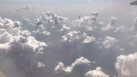 Aerial cloudscape from flight Stock Footage 287247163