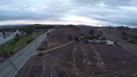 Aerial Cloudy Evening Socal 3 Stock Footage 79018721